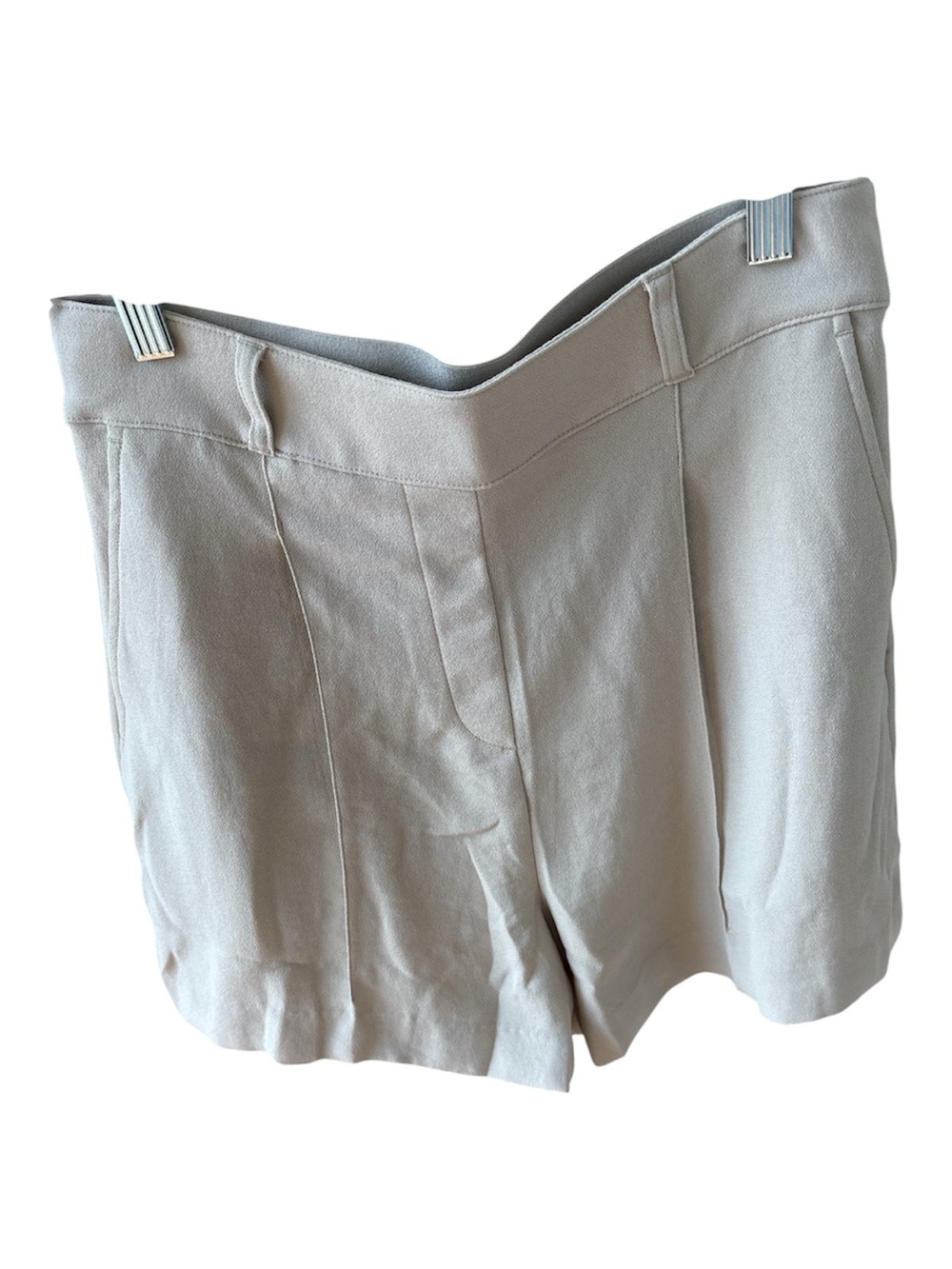 SPANX Light Cream High-Waist Tailored Shorts